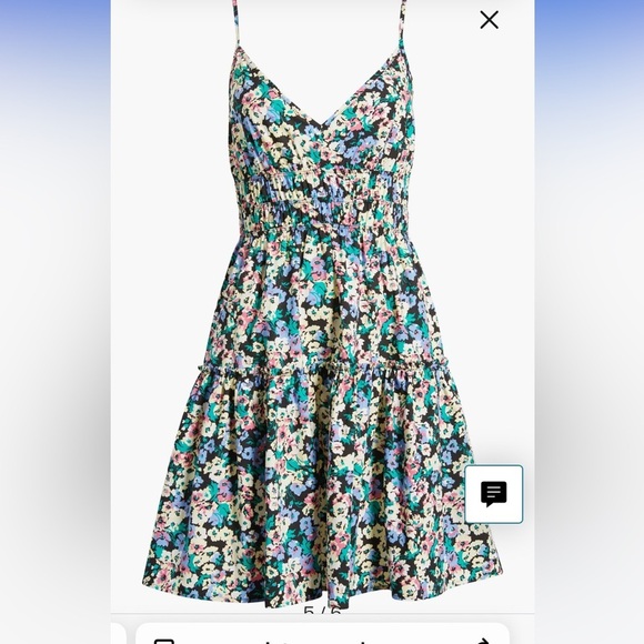 NWT Rails Carmen Multicolor Wildflower Meadow Floral Midi Dress Womens Size Med - Picture 11 of 15